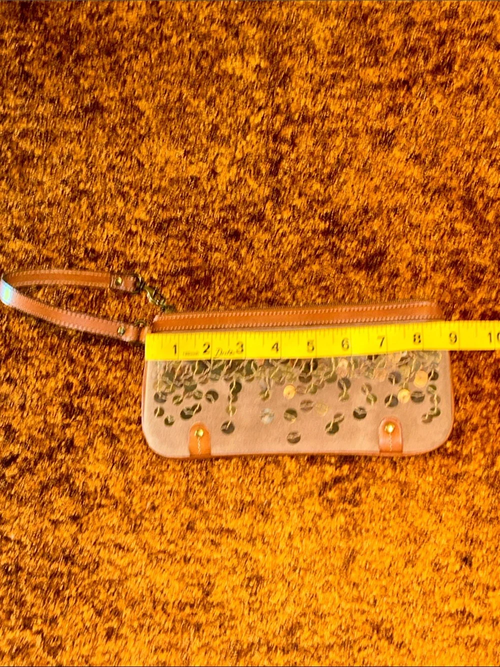 Brown Floral Wristlet Clutch - Women Bags
